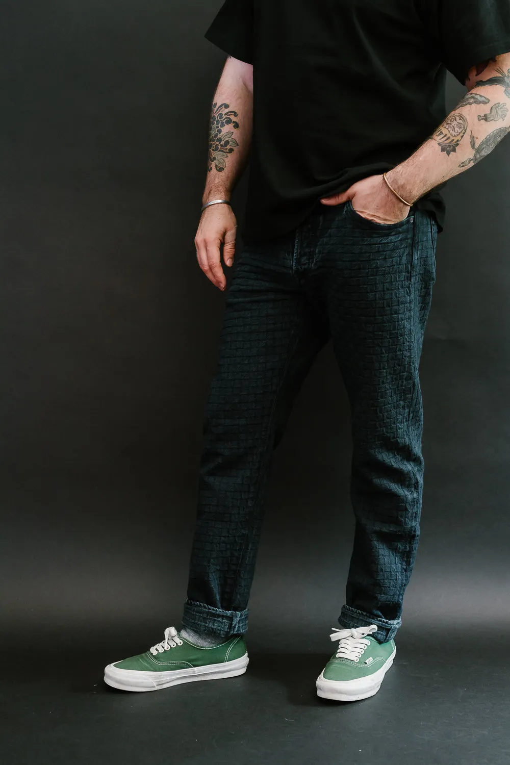 D1865S - "Ajiro Denim" Selvedge Jeans - Indigo Dyed