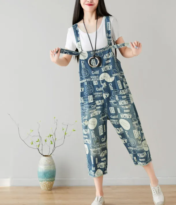 Denim Casual Spring Denim Overall Women Jumpsuits QY25