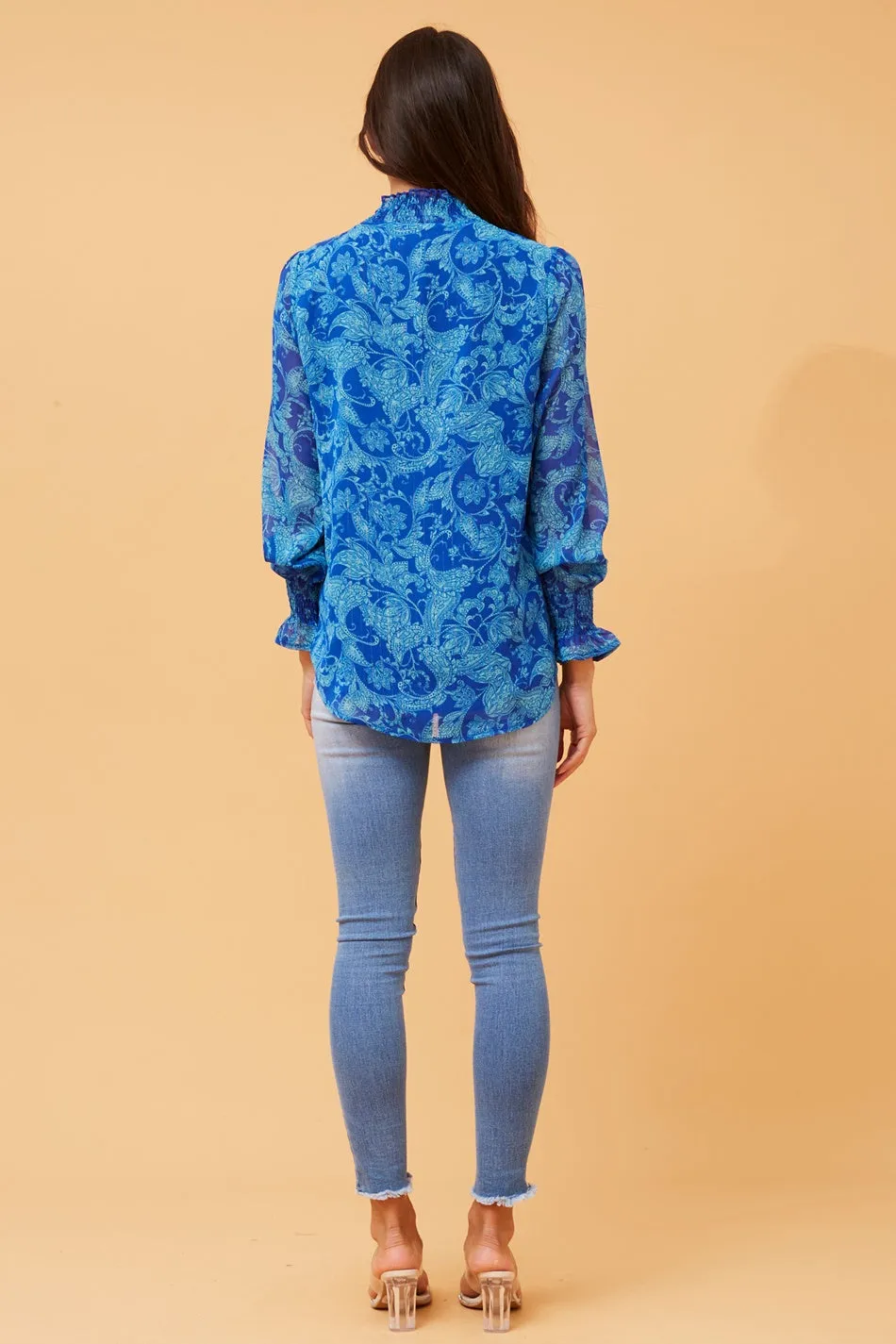 DIANA PAISLEY PRINT TOP