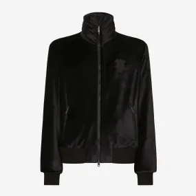 Dolce & Gabbana Viscose Embroidered Logo Track Jacket