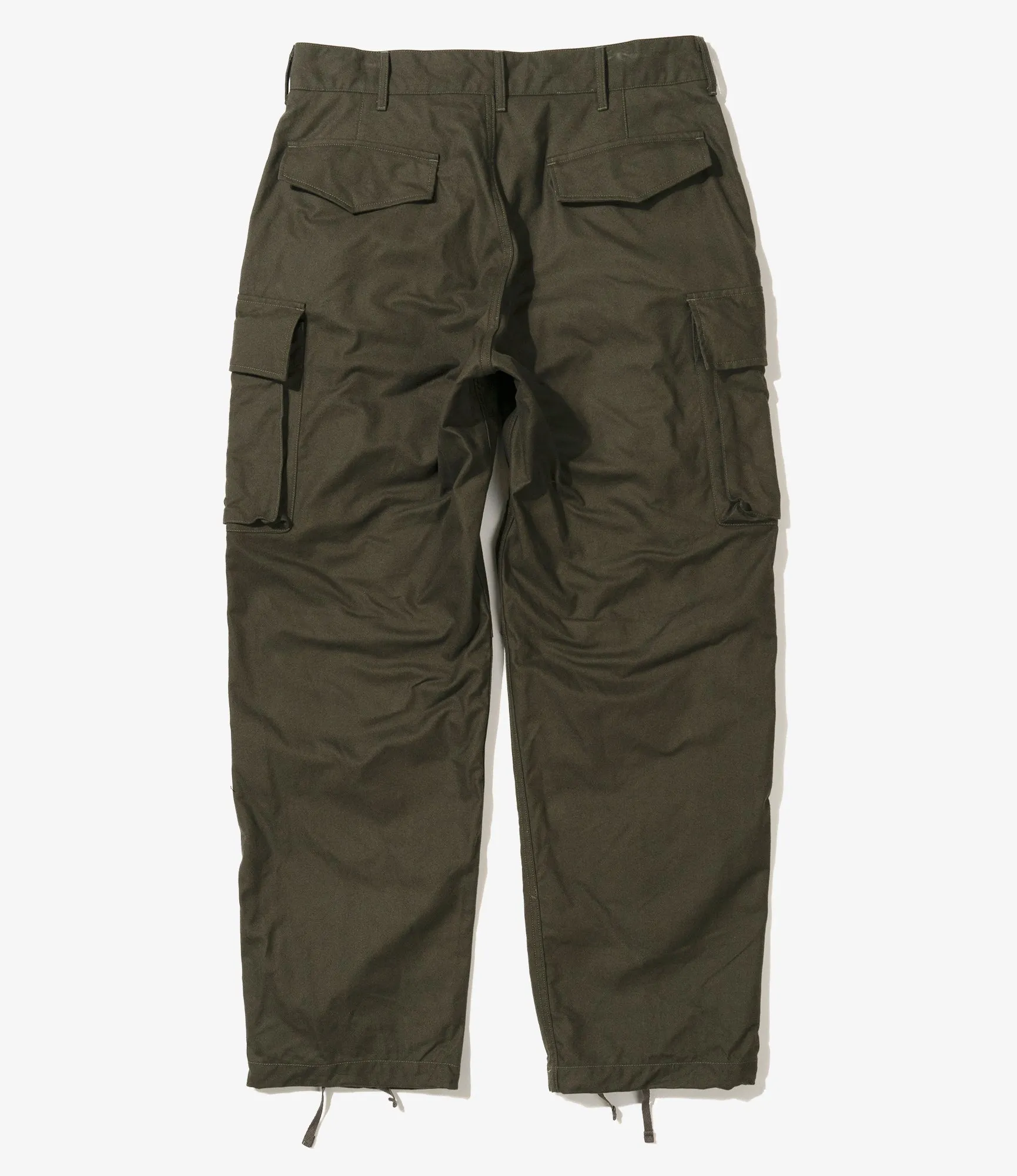 FA Pant – Olive Brushed Herringbone Cotton