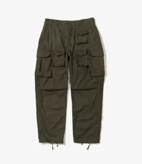 FA Pant – Olive Brushed Herringbone Cotton