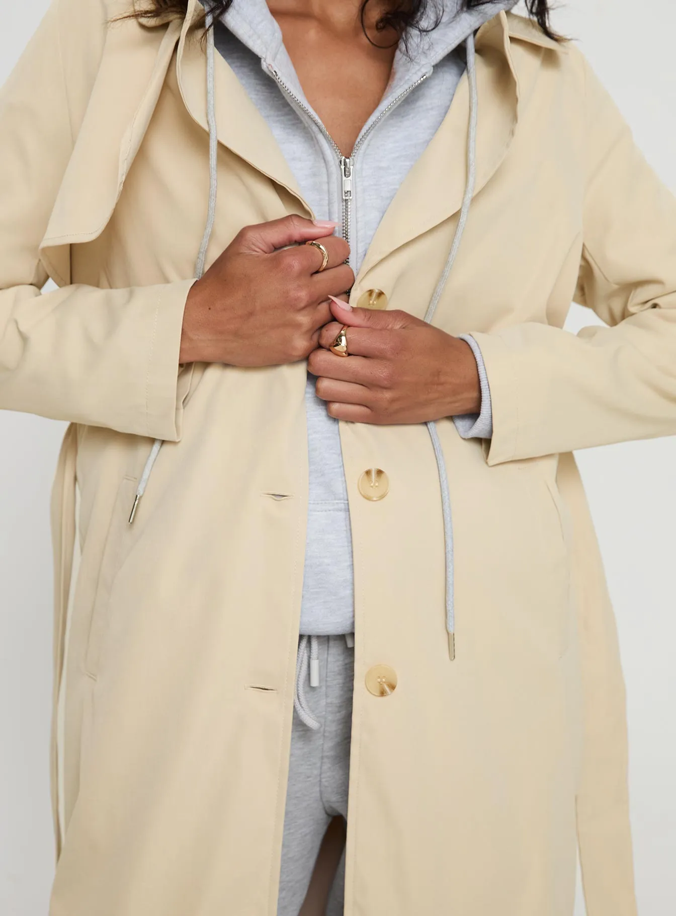 Fashionkova Haili Trench Coat Beige