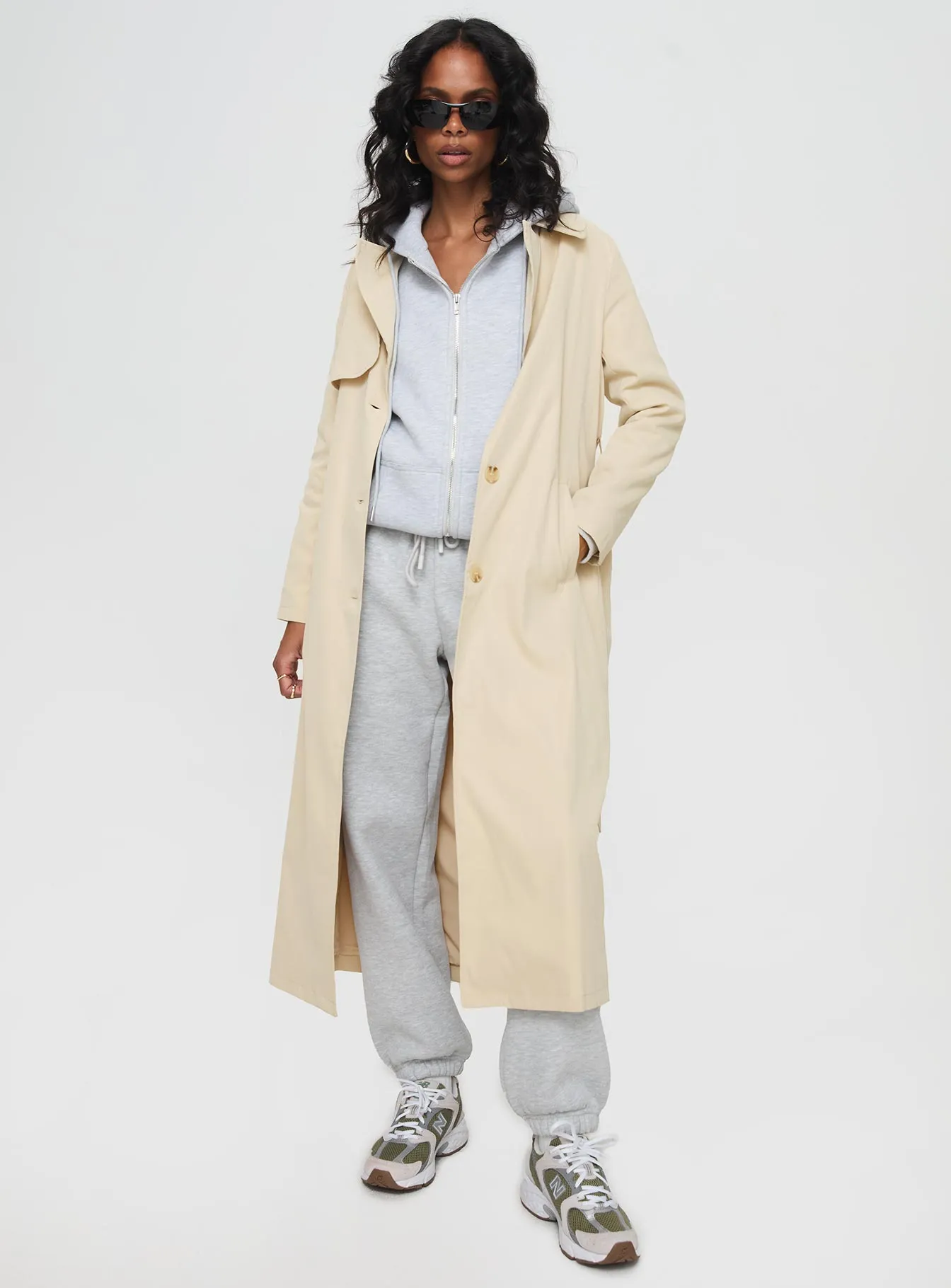 Fashionkova Haili Trench Coat Beige