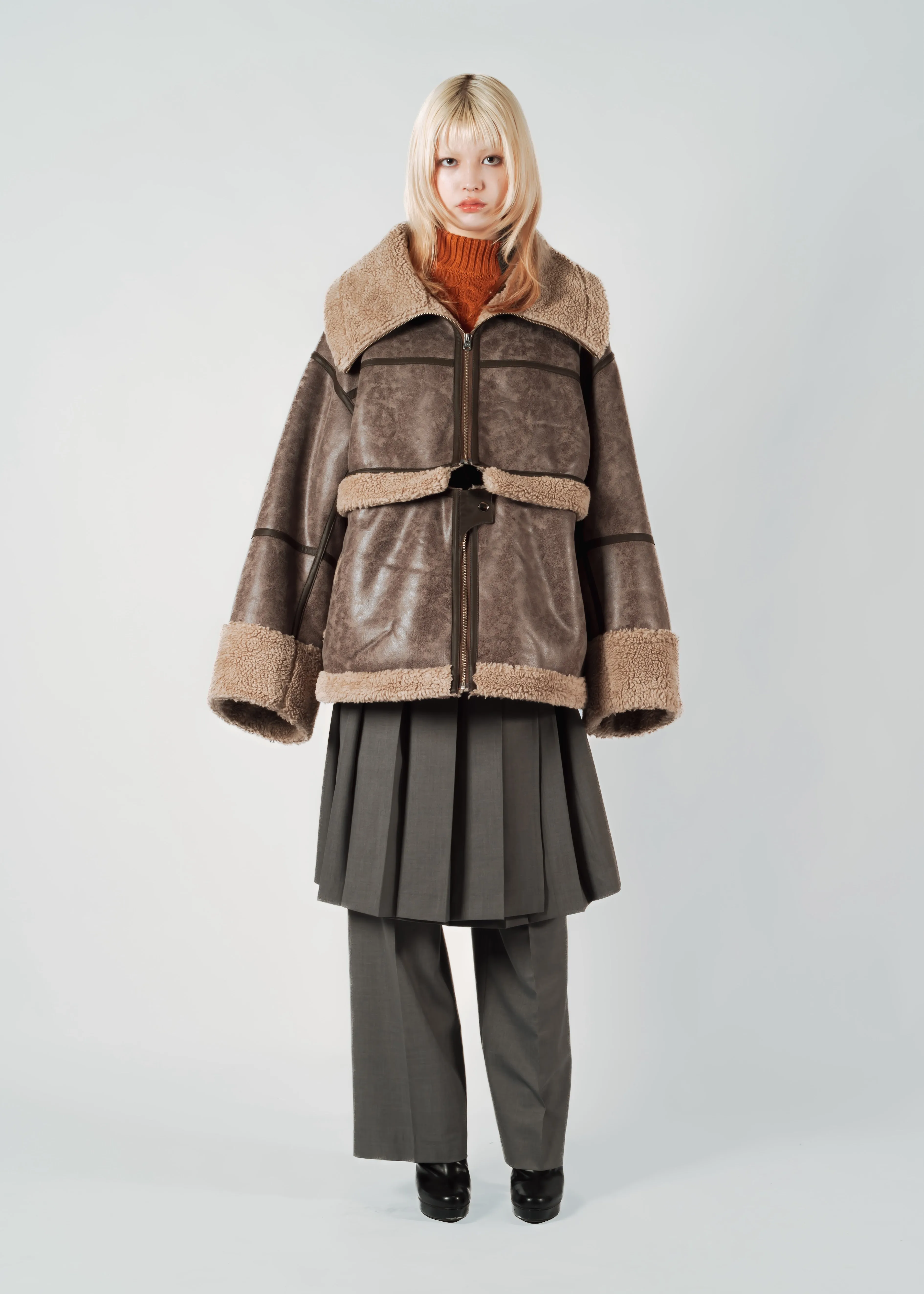 FAUX MOUTON  COAT