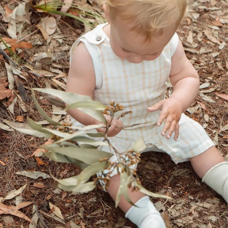 Fibre For Good Undyed Organic Cotton Sleeveless Overall