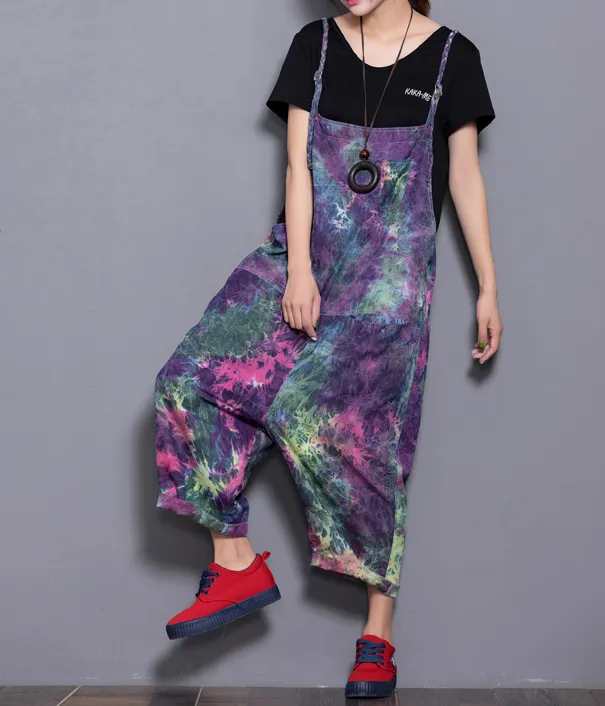 Floral Loose Denim Casual Spring Denim Overall Women Jumpsuits 19