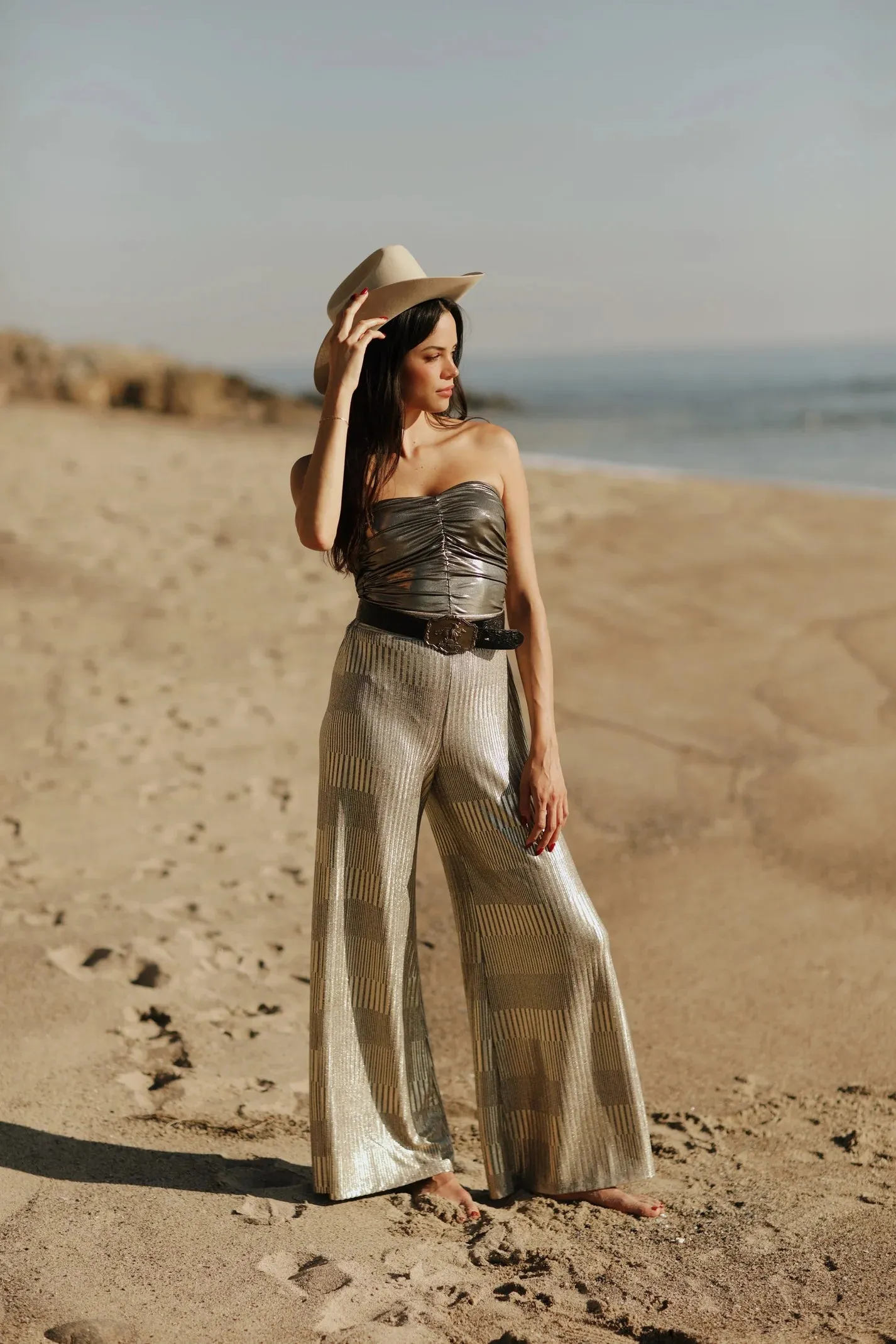 Gold Metallic Pant