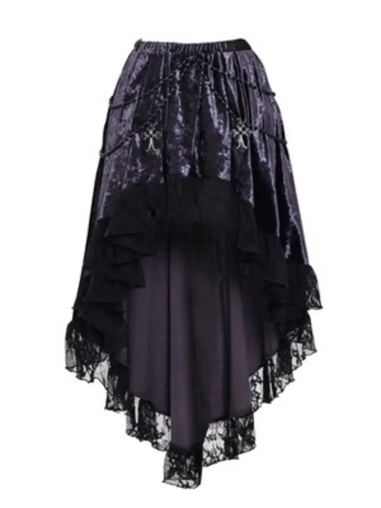 Gothic Layered Lace Skirt