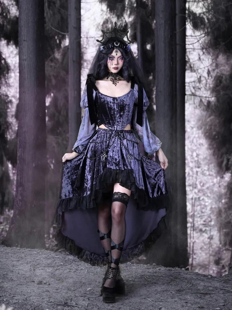 Gothic Layered Lace Skirt