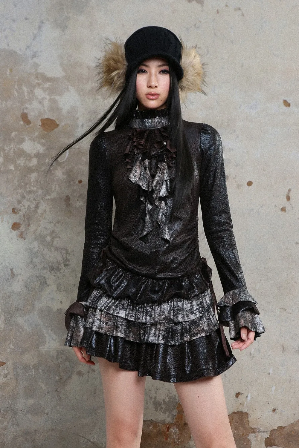 Gothic Ruffle Dress