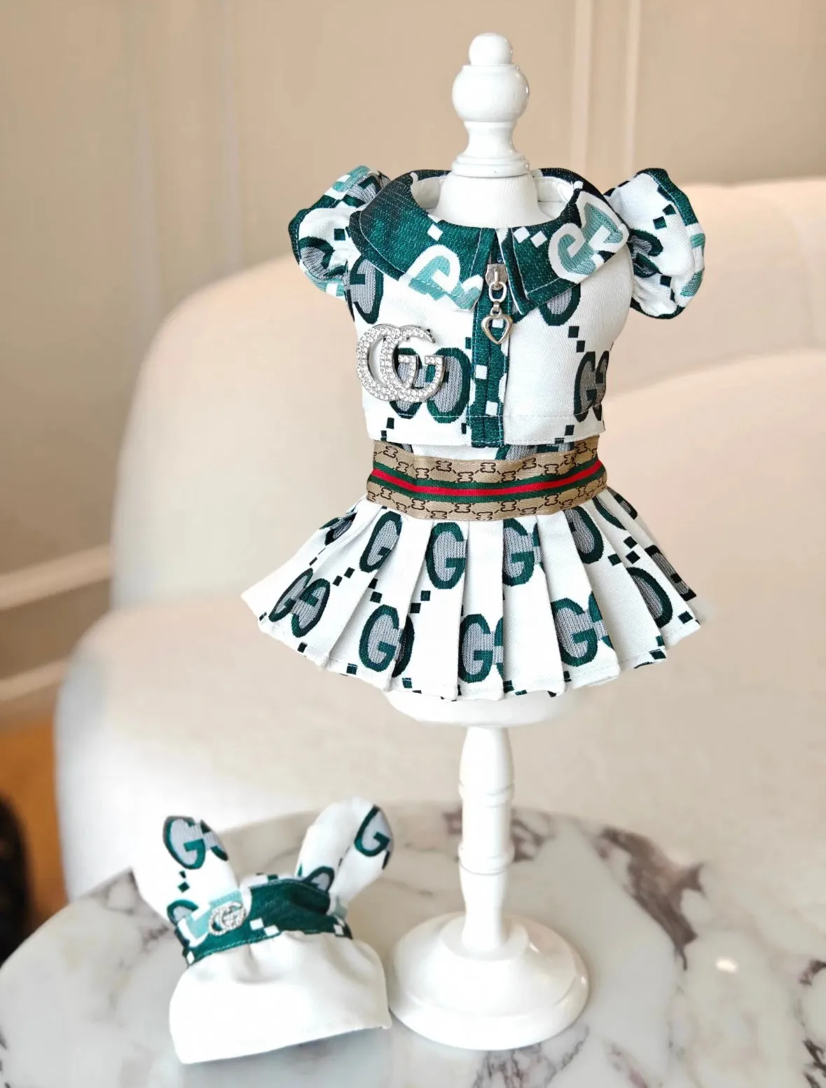 Green Twinkle Tails 3-Piece Dress Set