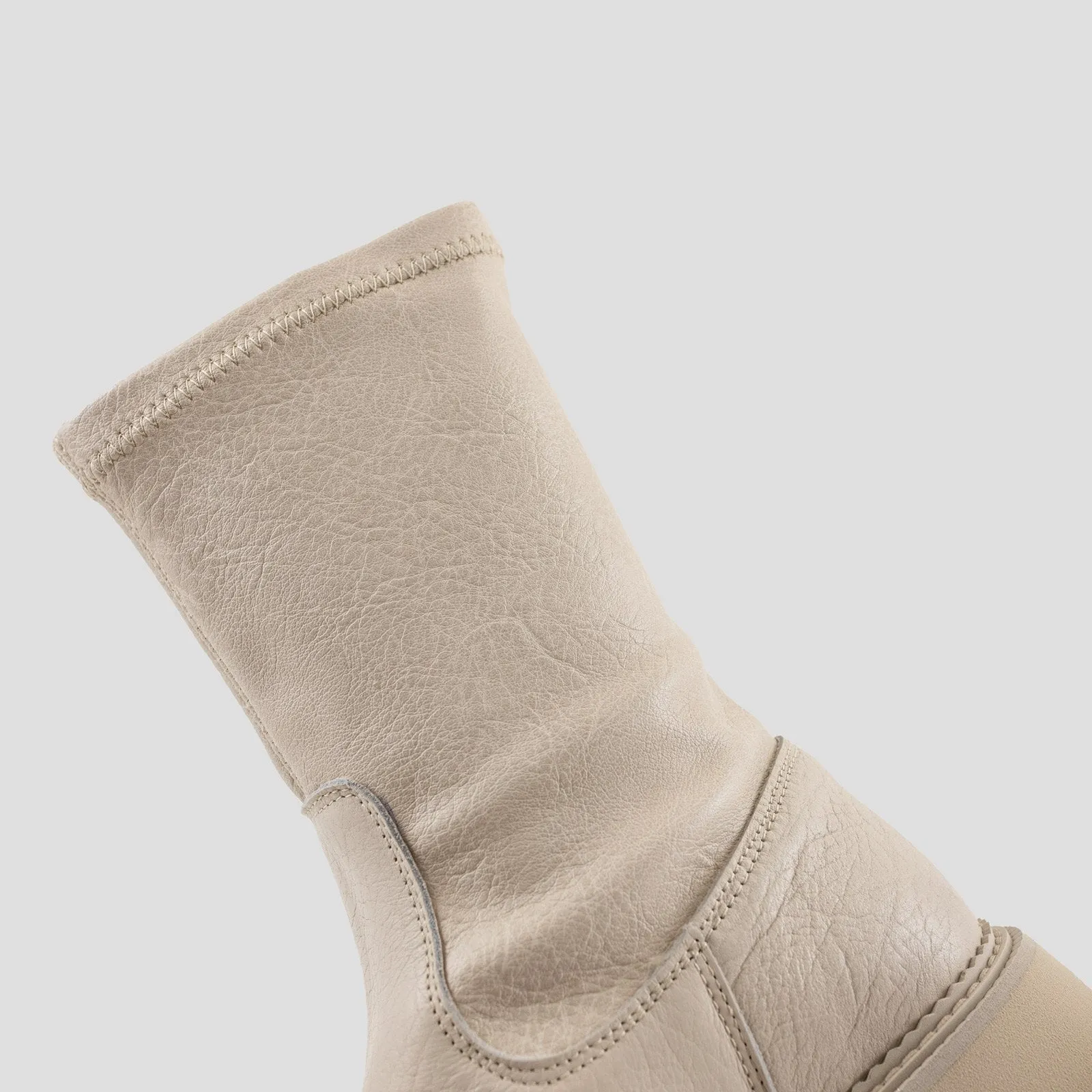 Groovy Stretch Winter White Chelsea Boots