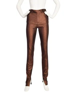 Gucci Vintage 1997 Tom Ford Era Copper Metallic Lurex Pants