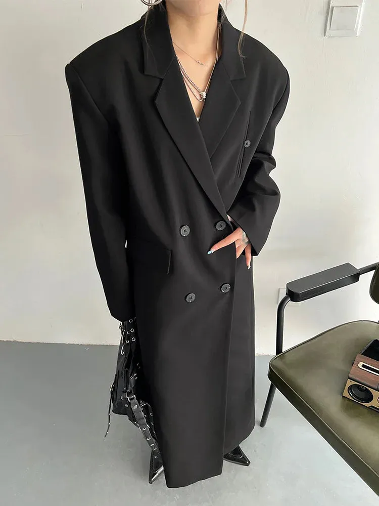 HEYFANCYSTYLE Soft Oversized Trench Coat