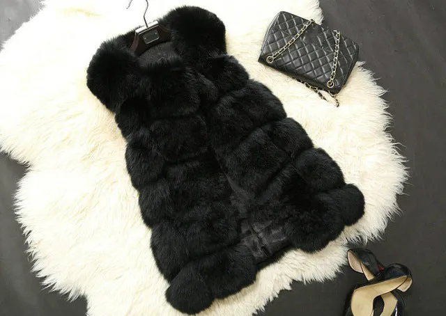 High-Grade Faux  Fur Coat