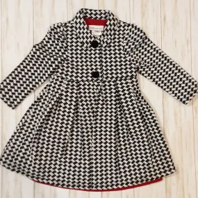 Houndstooth Coat and  Red Dress | Bonnie Jean