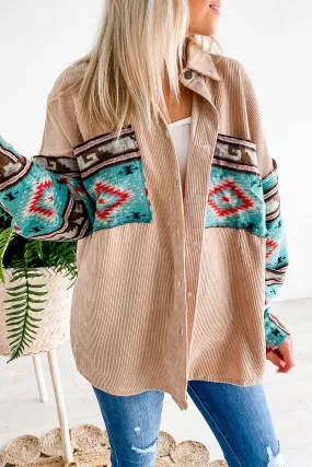 Isabell Tan Aztec Corduroy Shacket