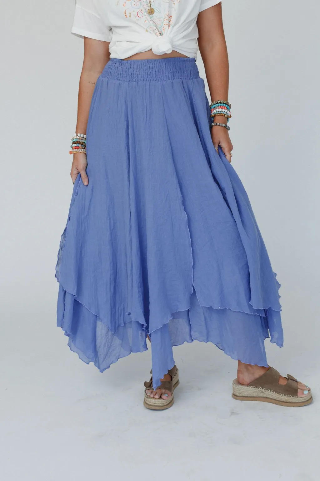 Jakaranda Layered Skirt - Purple