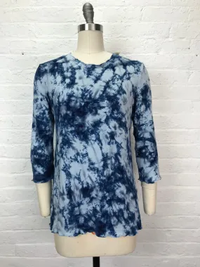 Jane 3/4 Sleeve Top in Denim Sparkle