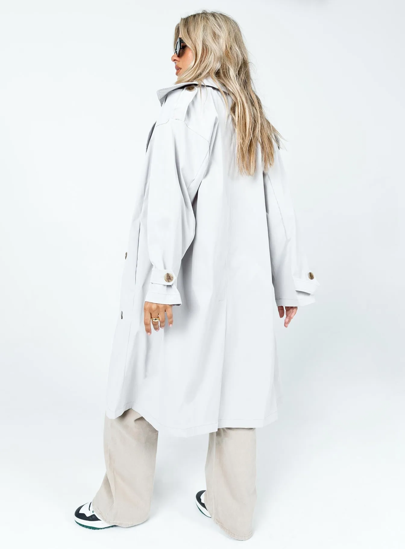 Jaycee Trench Coat Grey