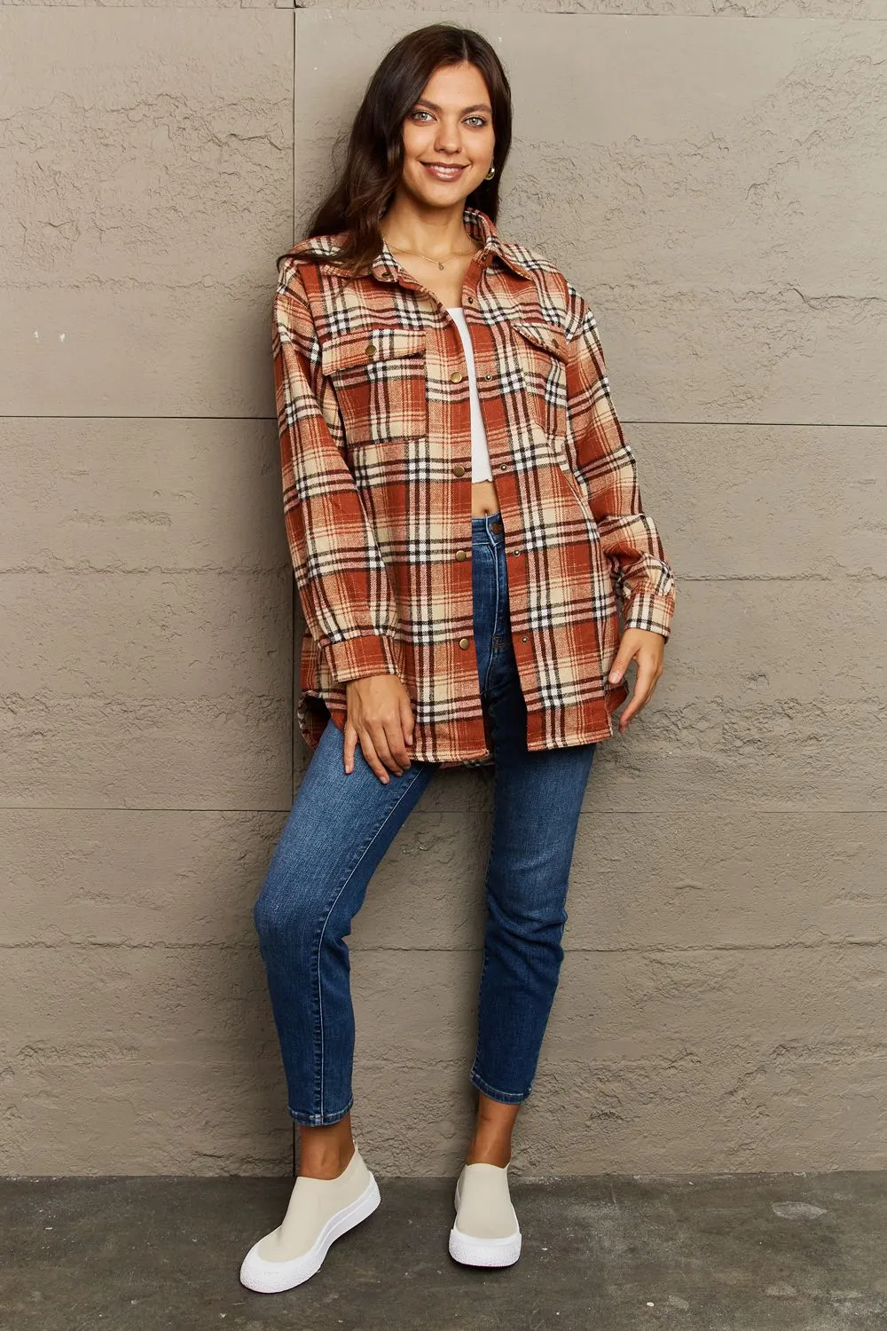 Katrina Plaid Shacket Jacket - 8 Colors