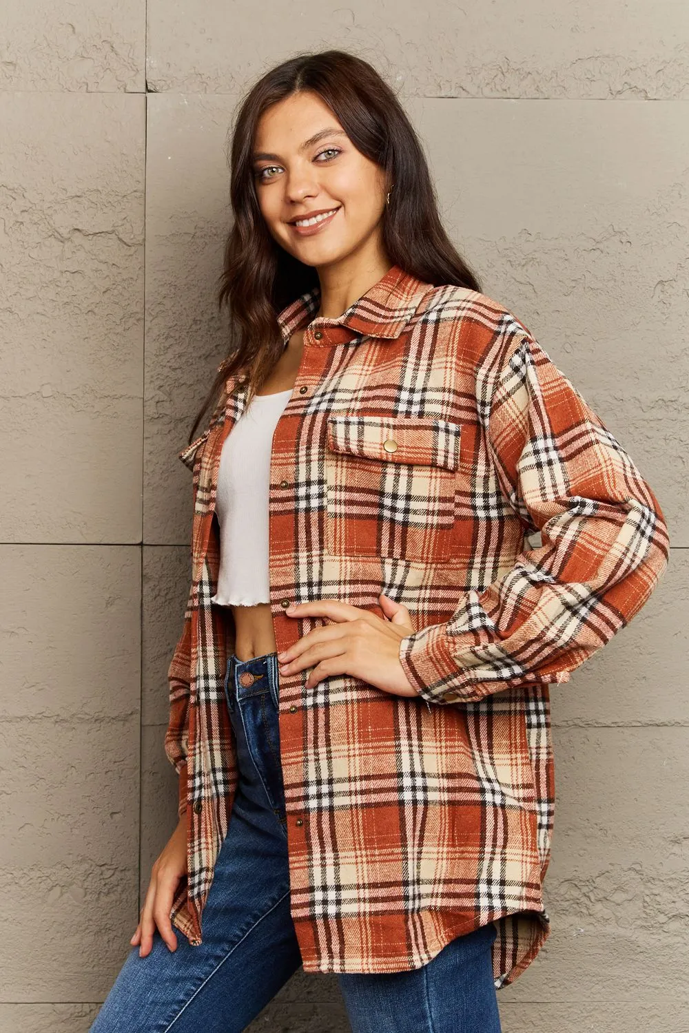 Katrina Plaid Shacket Jacket - 8 Colors