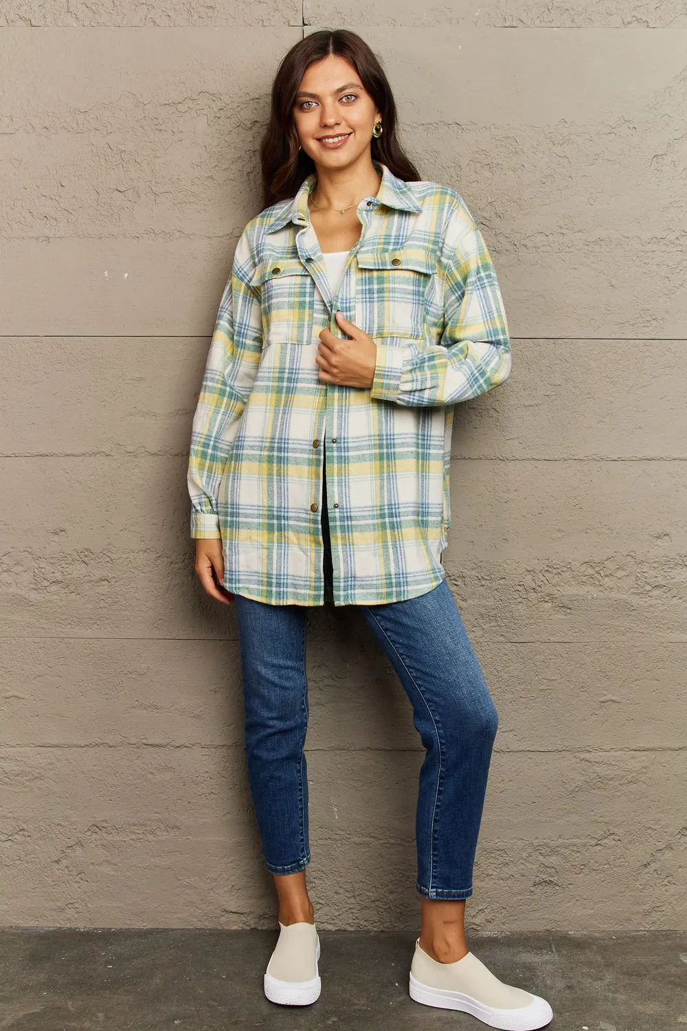 Katrina Plaid Shacket Jacket - 8 Colors