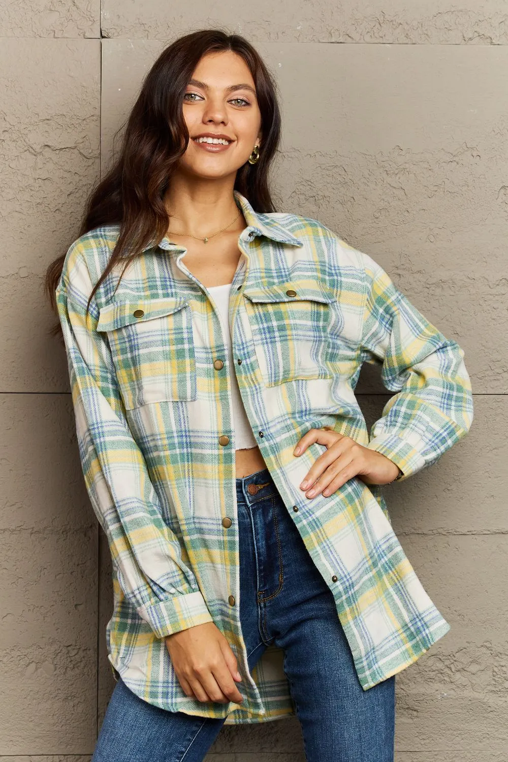 Katrina Plaid Shacket Jacket - 8 Colors