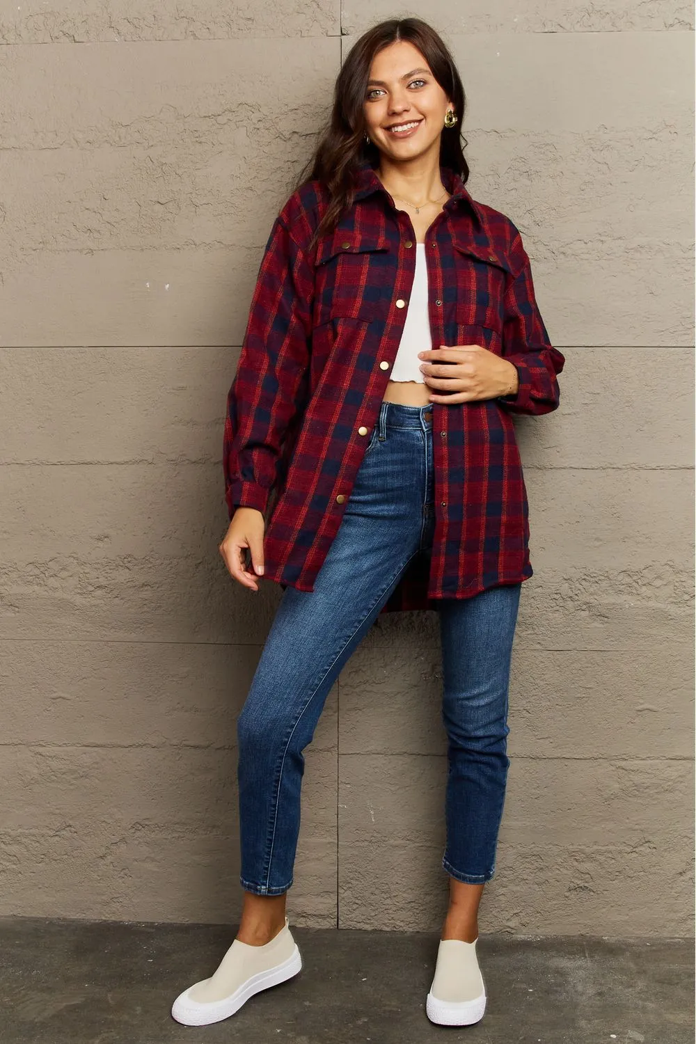 Katrina Plaid Shacket Jacket - 8 Colors