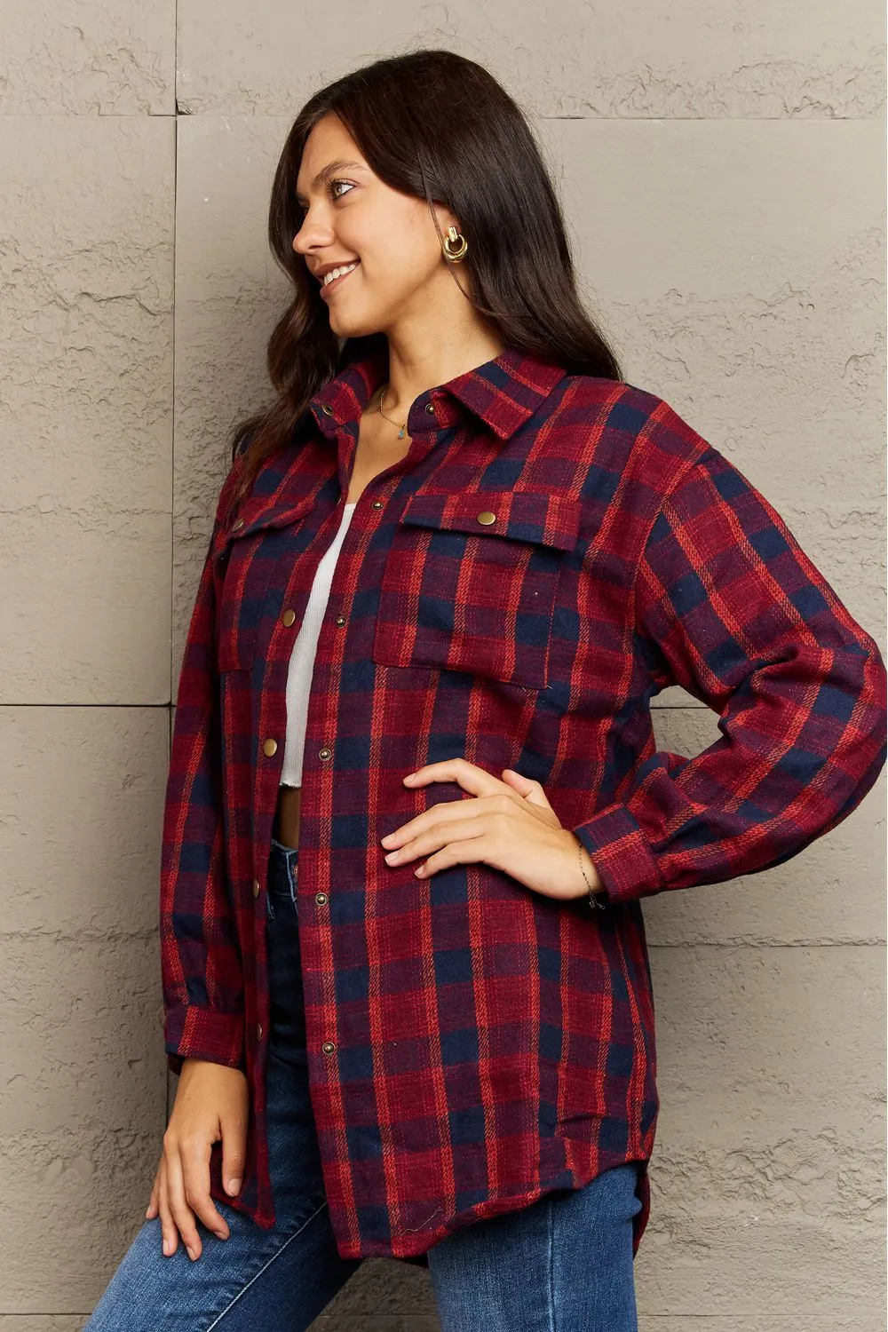 Katrina Plaid Shacket Jacket - 8 Colors