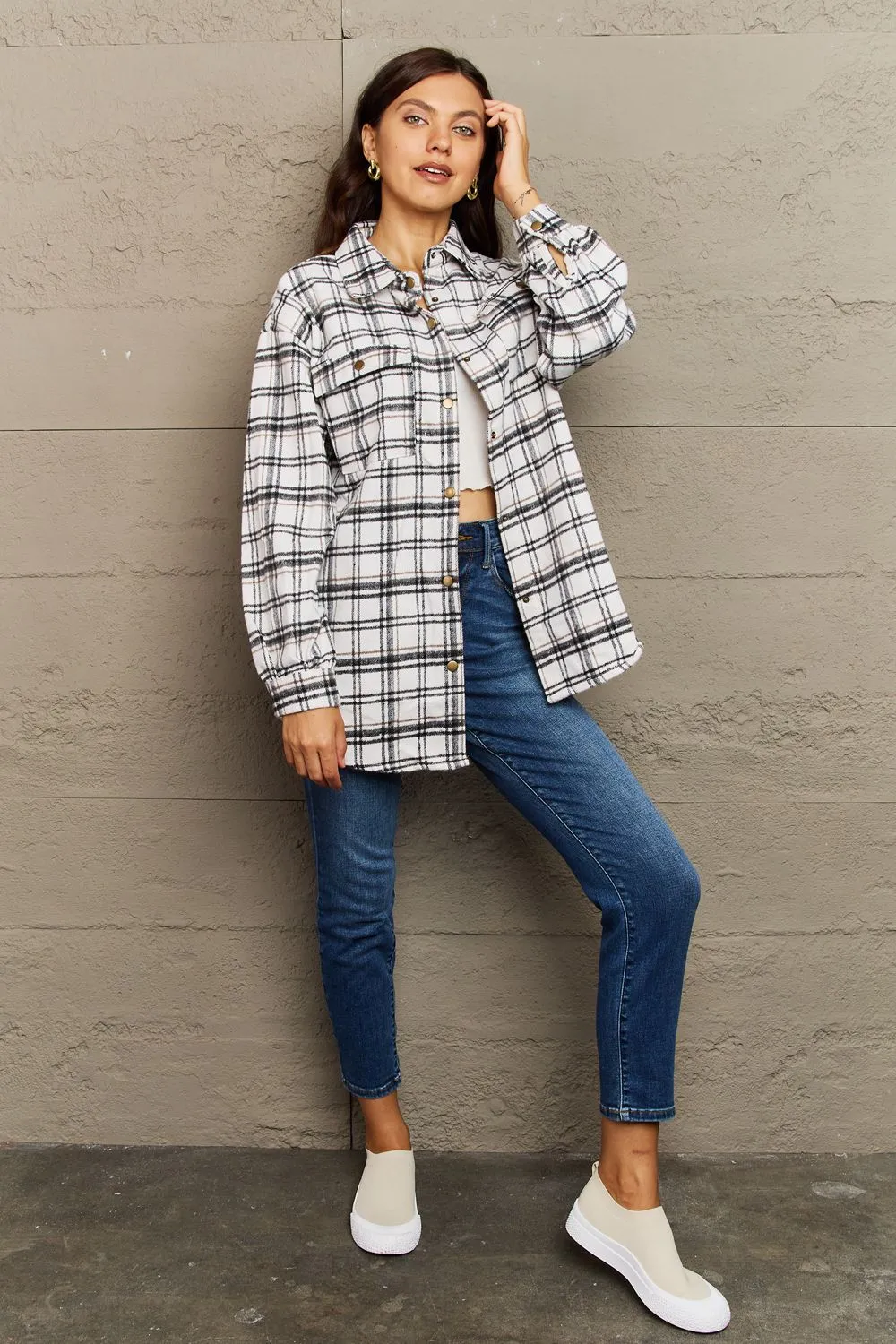 Katrina Plaid Shacket Jacket - 8 Colors