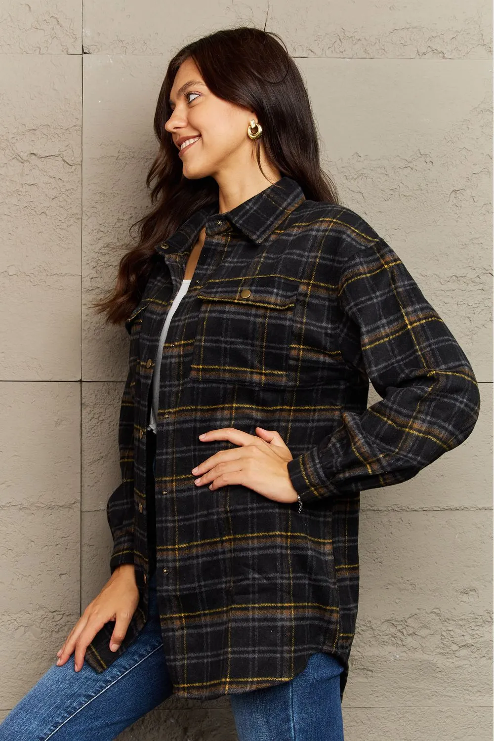 Katrina Plaid Shacket Jacket - 8 Colors