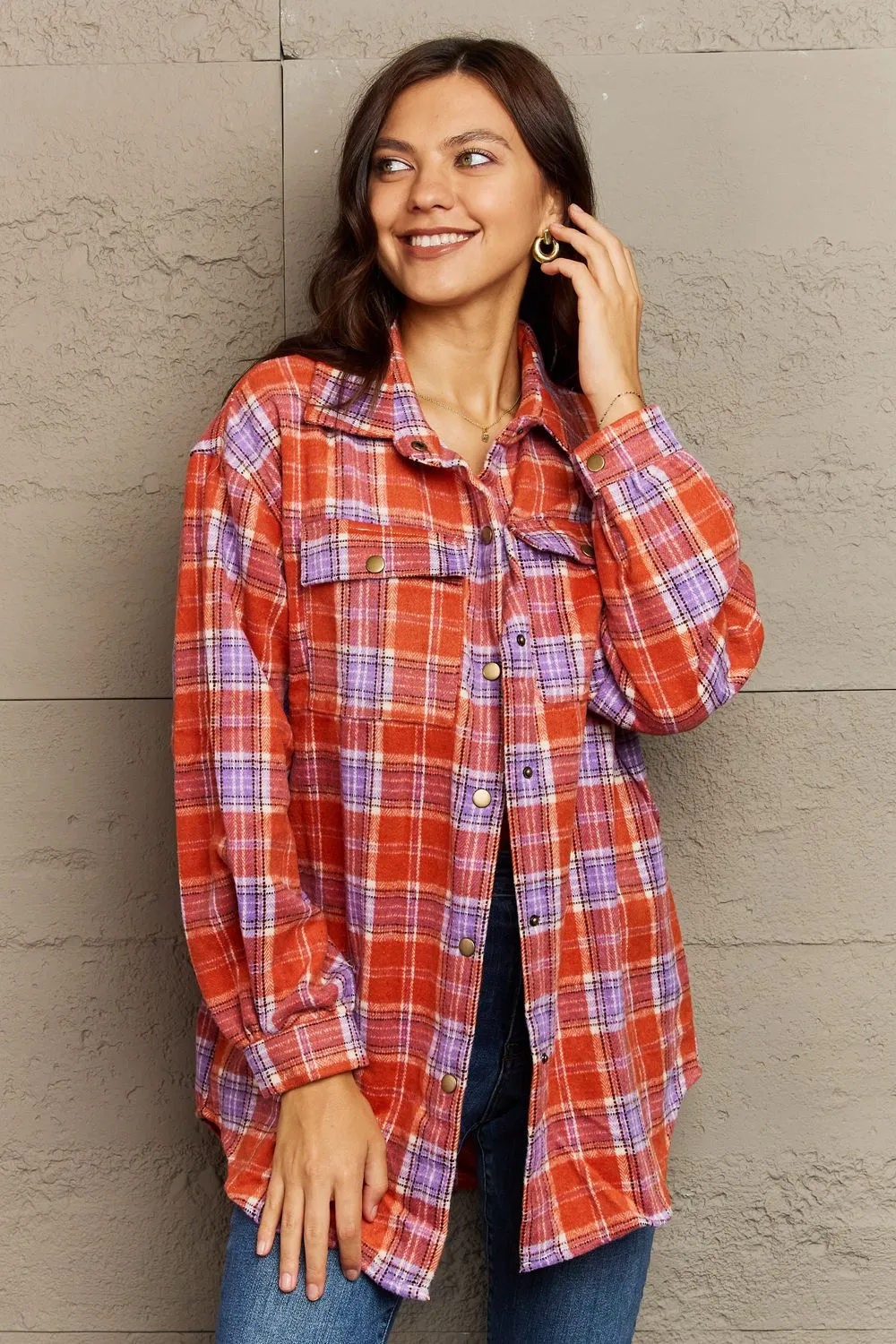 Katrina Plaid Shacket Jacket - 8 Colors