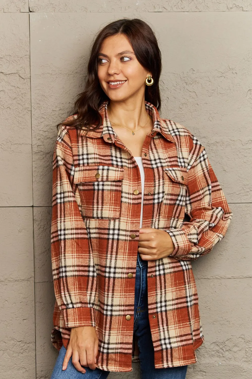 Katrina Plaid Shacket Jacket - 8 Colors