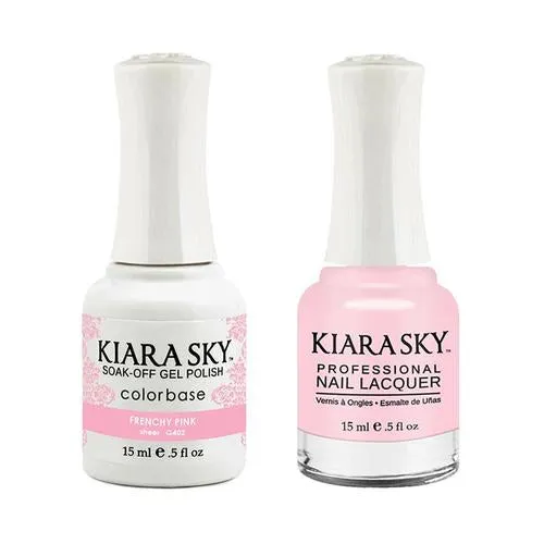 Kiara Sky Classic Gel & Polish Duo - #402 Frenchy Pink