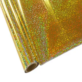 Laser Foils 12" StarCraft Electra Foil -  Gold Holographic Stars