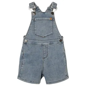 Lil'Atelier Light Blue Denim Kim Loose Denim Overall Shorts