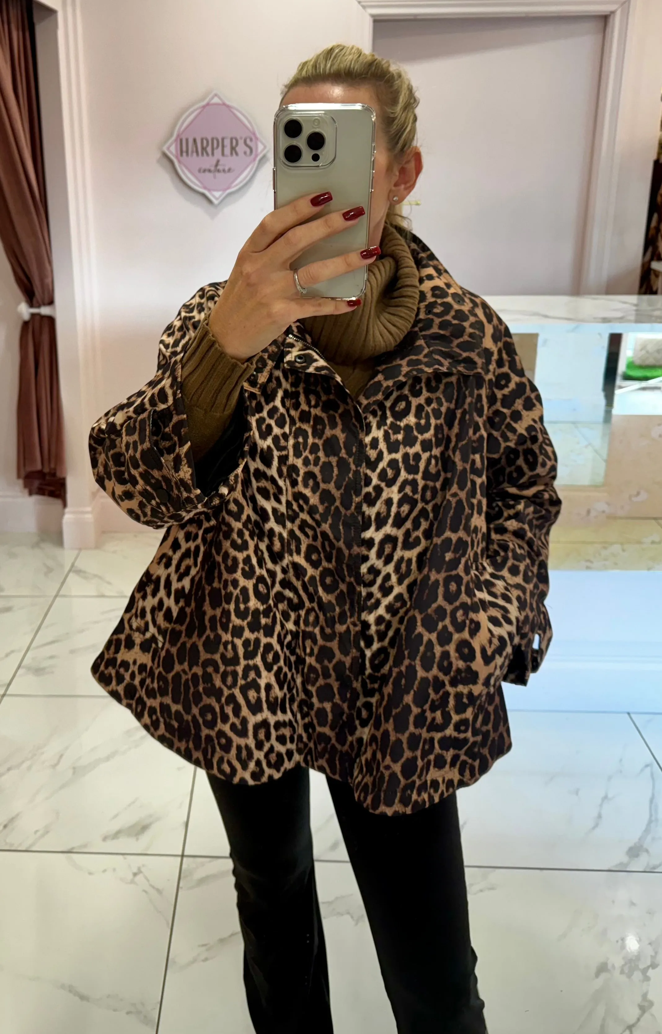 Livia Leopard Jacket Coat