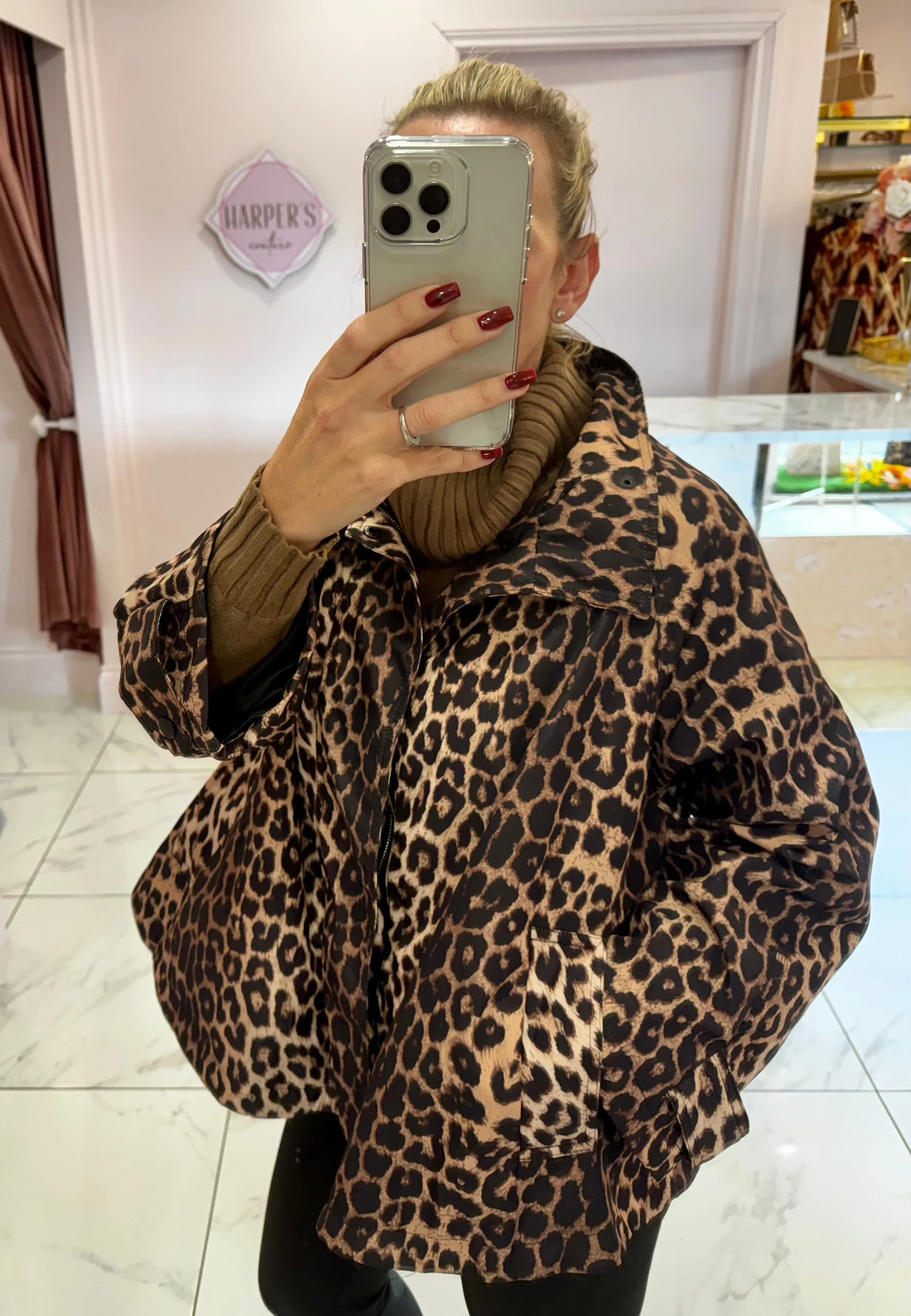 Livia Leopard Jacket Coat