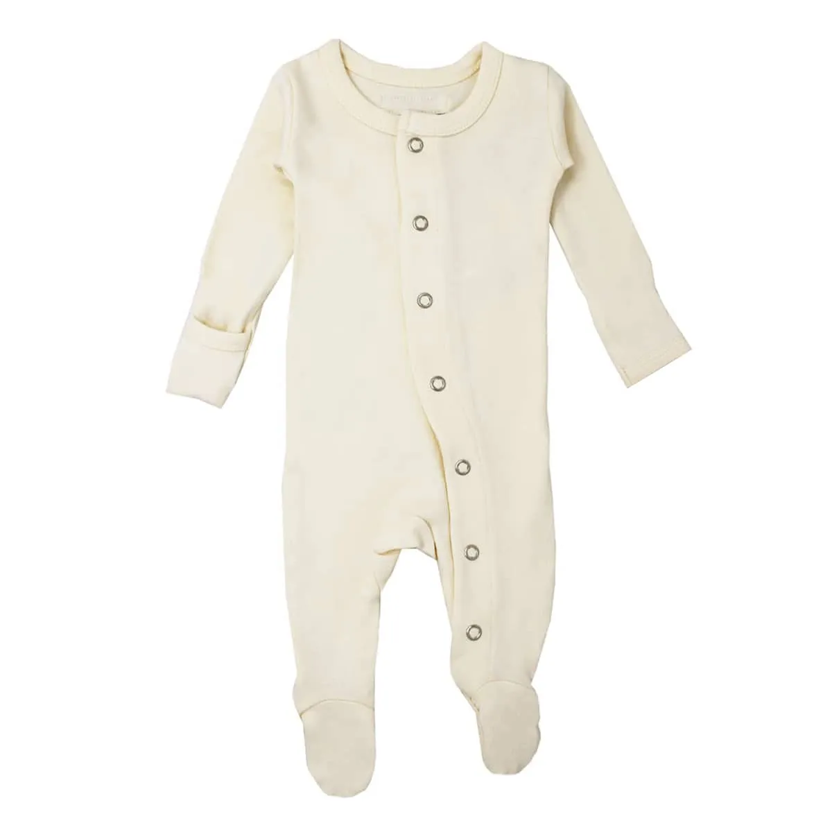 L'ovedbaby Organic Gl'oved Footed Overall - Buttercream