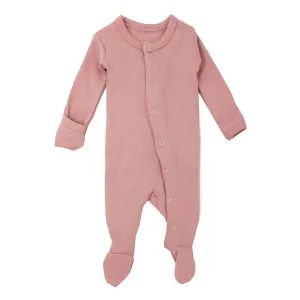 L'ovedbaby Organic Gl'oved Footed Overall - Mauve