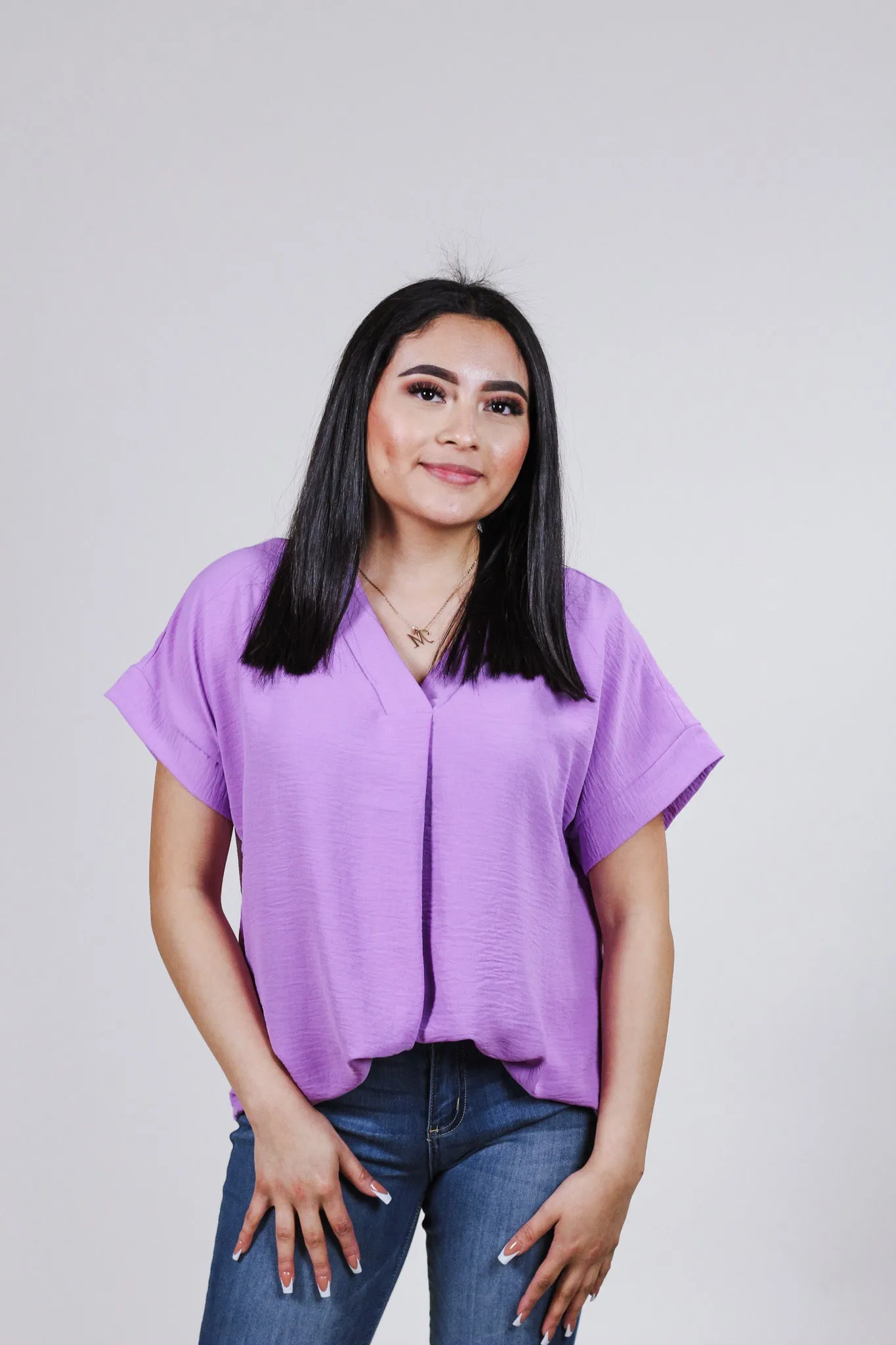 Loving Her Style Lilac Blouse