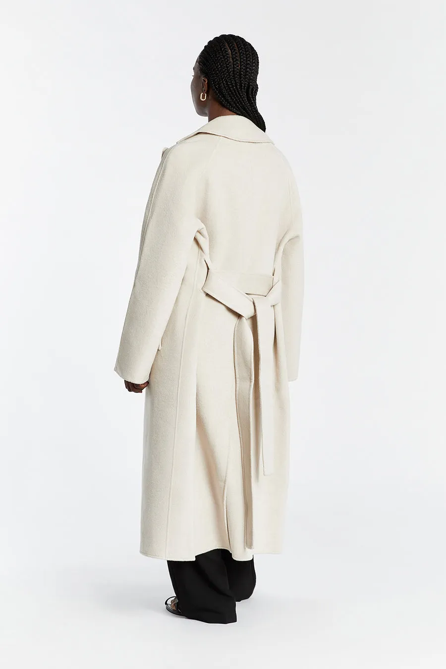 MATILDA BONE WOOL FELT COAT