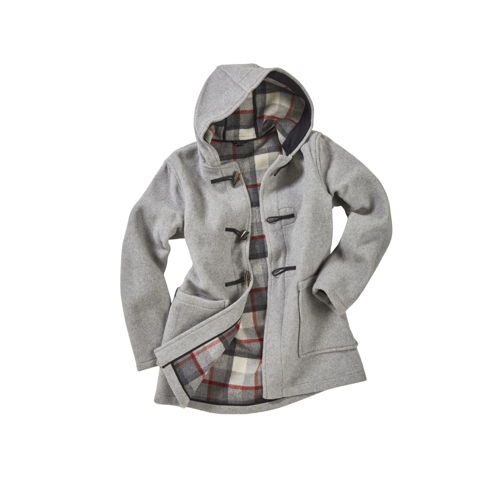 Men's Abberley Simple Fit Duffle Coat - Pearl Grey