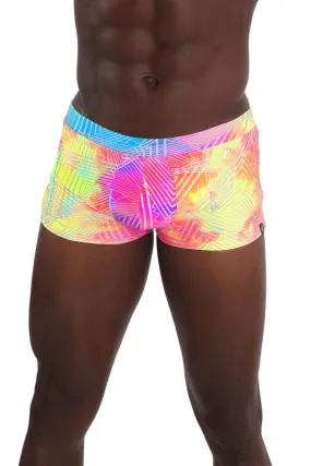 Mens Booty Shorts - Psychedelic