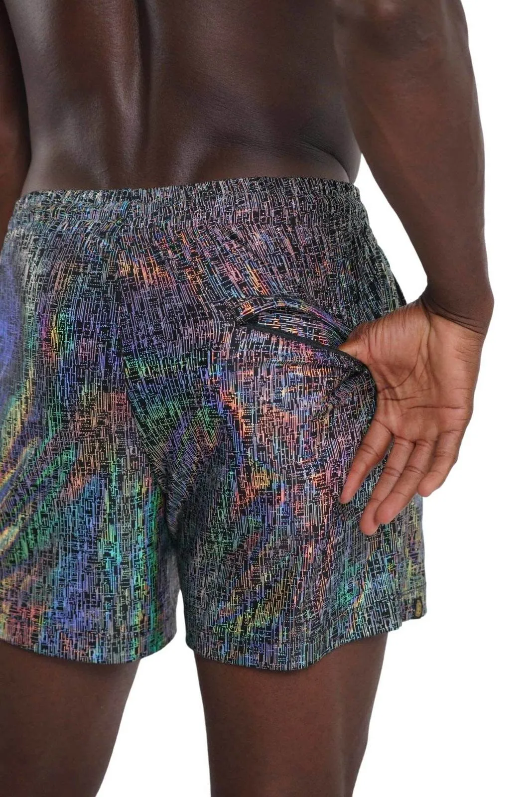 Mens Drawstring Shorts with Liner - Matrix