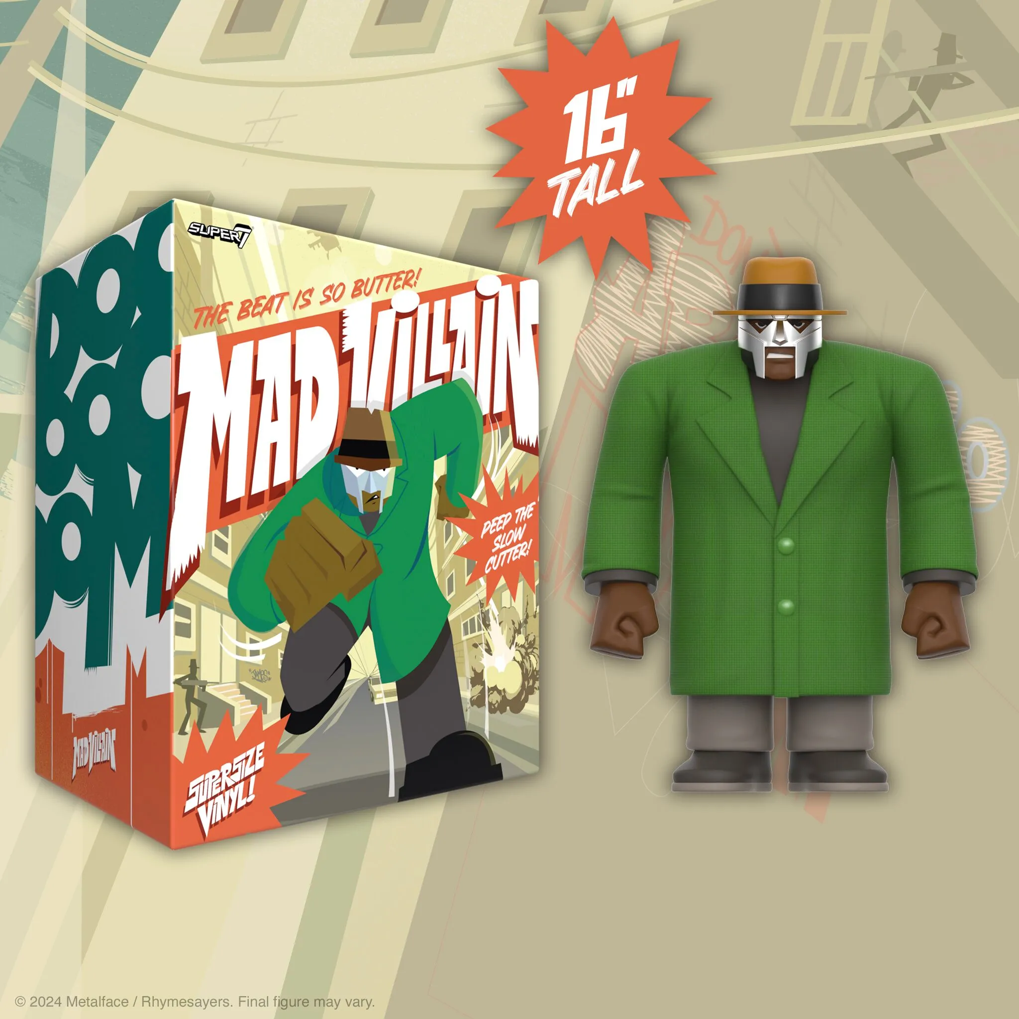 MF Doom x Madlib - Madvillain SuperSize Vinyl Figure