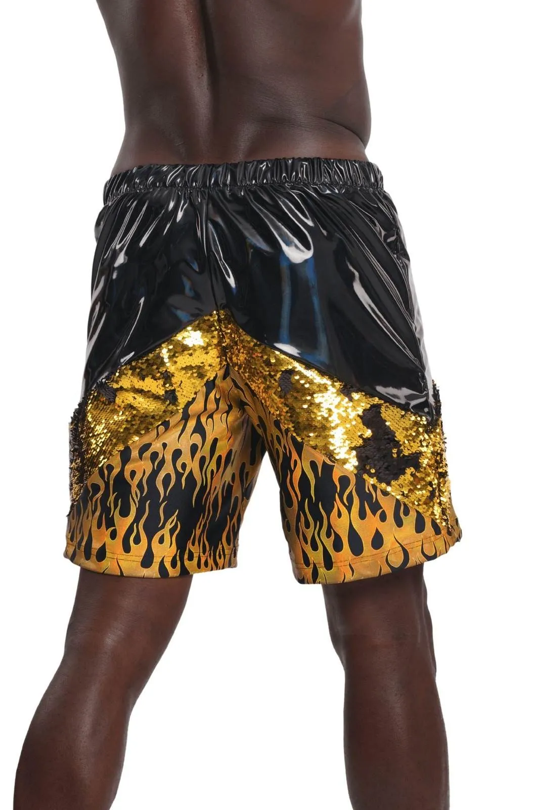 Midas Gold Sequin Shorts