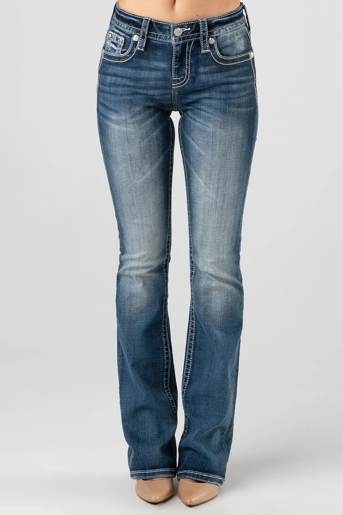 Miss Me Winged Independence Bootcut Jeans